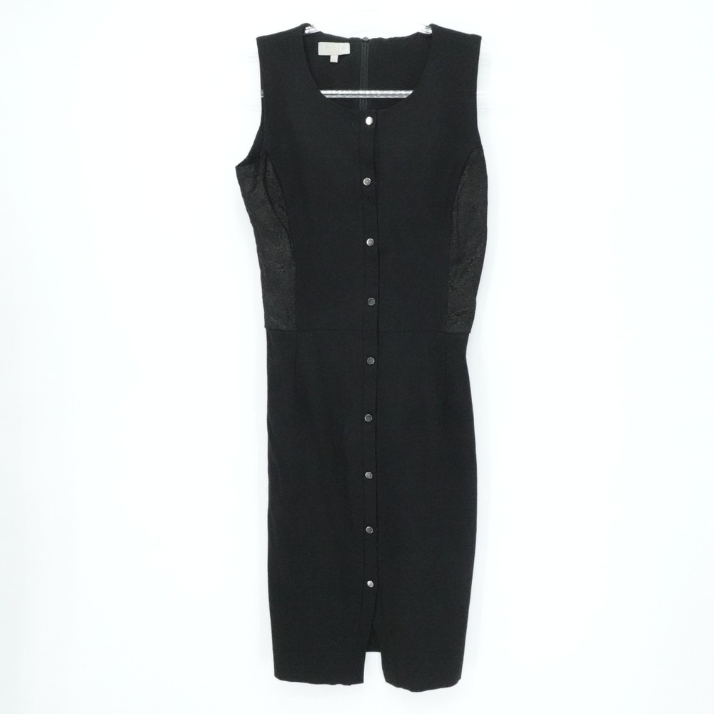 Pablo Gerard Darel Dress Womens 34 Black Sleeveless Button Front Casual‎ Office